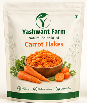 Natural Solar-Dried Carrot Flakes