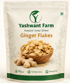 Natural Solar-Dried Ginger Flakes