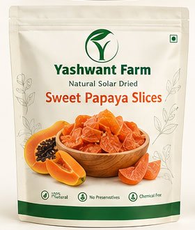 Natural Solar-Dried Sweet Papaya Slices